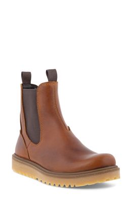 ECCO Staker Leather Chelsea Boot in Cognac