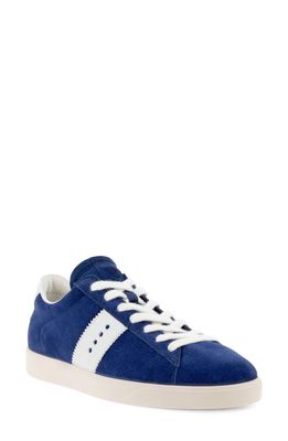 ECCO Street Lite Retro Sneaker in Blue/White