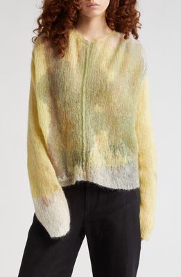 Eckhaus Latta Compostion Recycled Blend Sweater in Sand