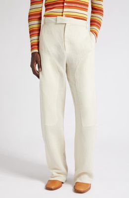 Eckhaus Latta Cotton & Linen Pants in Natural