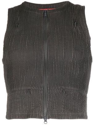 Eckhaus Latta cut-out detail vest - Grey
