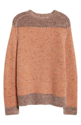 Eckhaus Latta Garden Colorblock Sweater in Apricot