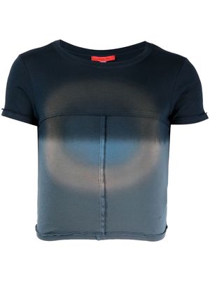 Eckhaus Latta gradient-effect cotton T-shirt - Blue