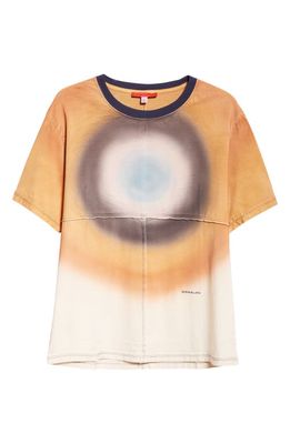 Eckhaus Latta Lapped Pima Cotton Crewneck T-Shirt in Oxygen