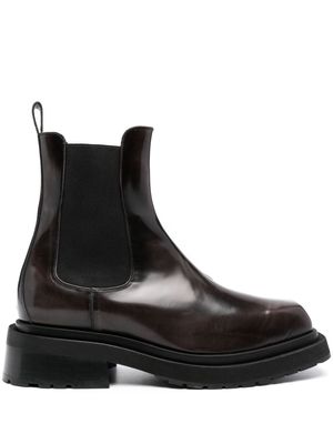 Eckhaus Latta Mike 50mm leather boots - Brown
