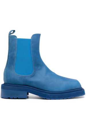 Eckhaus Latta Mike 50mm square-top ankle boots - Blue