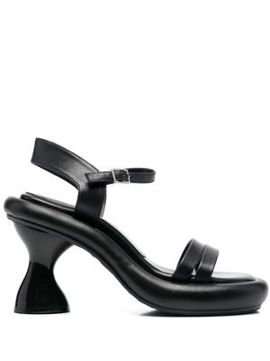 Eckhaus Latta Raft 115mm heeled sandals - Black