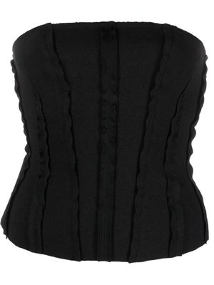 Eckhaus Latta Raw corset-style top - Black