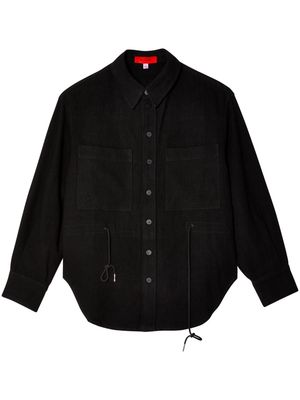 Eckhaus Latta Serra linen-blend shirt - Black
