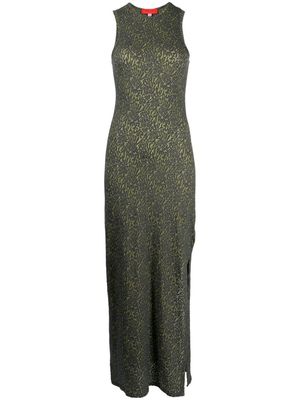 Eckhaus Latta Shrunk sleeveless maxi dress - Green