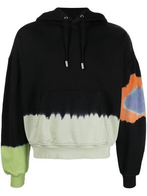 Eckhaus Latta tie-dye cotton hoodie - Black