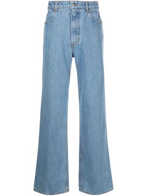 Eckhaus Latta wide leg jeans - Blue