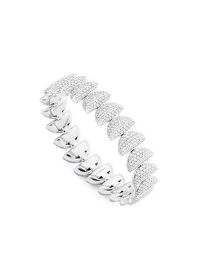 Eclisse Endless 18K White Gold & 7.30 TCW Diamond Bracelet