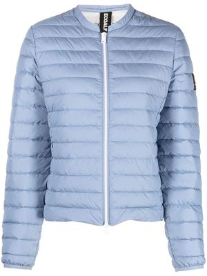 Ecoalf collarless puffer jacket - Blue