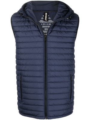 Ecoalf contrast-panel padded gilet jacket - Blue