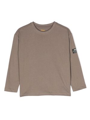 Ecoalf slogan-print organic cotton T-shirt - Grey