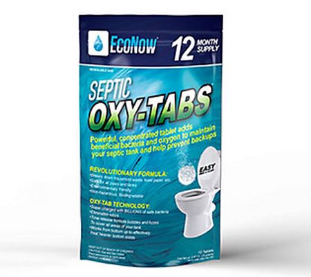 EcoNow 12 Septic Oxy-Tabs Professional Septic T ank Treatment