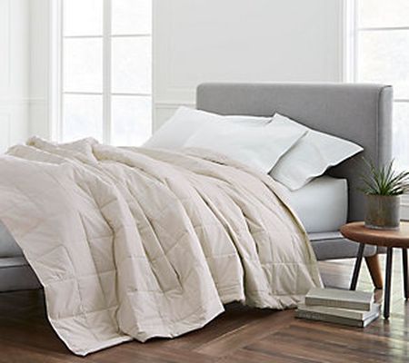 EcoPure Low-Loft Comforter/Filled Blanket - Ful l/Queen