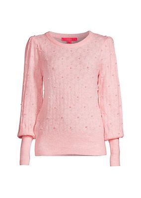 Eda Faux-Pearl Sweater