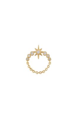 EDEN PRESLEY Diamond Orbit Stud Earrings in Yellow Gold/Diamond