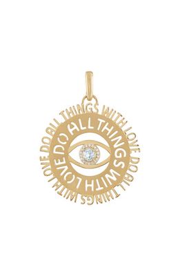 EDEN PRESLEY Do All Things With Love Pendant in White Diamond