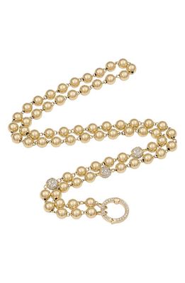 EDEN PRESLEY Mardi Gras Diamond Chain Necklace in White Diamond