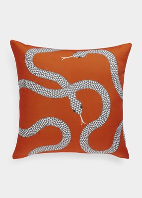 Eden Snake Reversible Outdoor Pillow, 18"