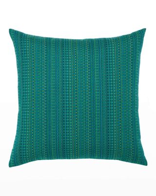 Eden Texture Sunbrella Pillow, Blue