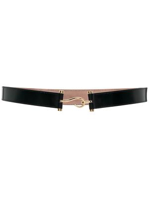 Edhen Milano Comporta hook leather belt - Green