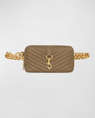 Edie Quilted Chain Belt Bag