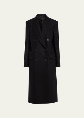 Edmont Double-Breasted Long Coat