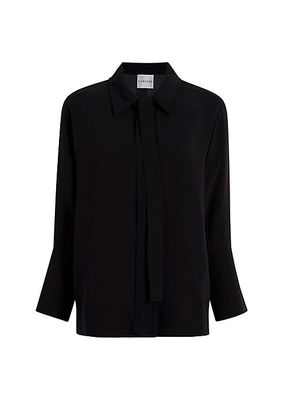 Edna Belted Silk Shirt