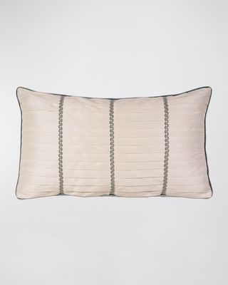 Edris Ivory Bolster Pillow, 15" x 26"