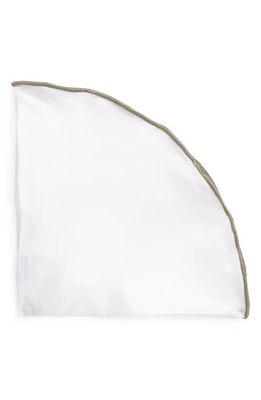 EDWARD ARMAH Silk Pocket Circle in Gray