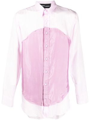 Edward Cuming circle-print long-sleeve shirt - Purple
