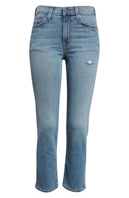 EDWIN Elin High Waist Crop Slim Jeans in Wavelength