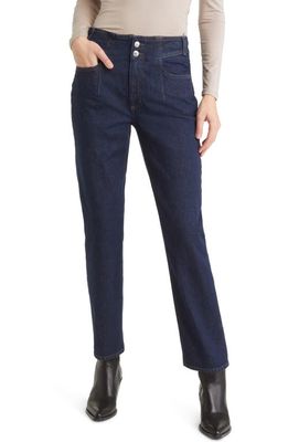 EDWIN Frankie Seamed High Waist Tapered Organic Cotton Jeans in Vibration