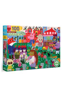 eeBoo Green Market 100-Piece Puzzle