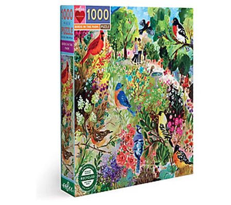 eeBoo Piece & Love Birds in the Park 1000 Piece Puzzle