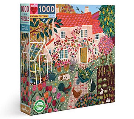 eeBoo Piece and Love English Cottage Puzzle