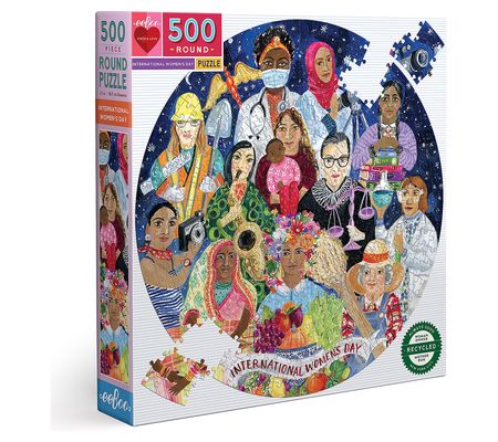 eeBoo Piece and Love International Women's Day 500 Pc Puzzle