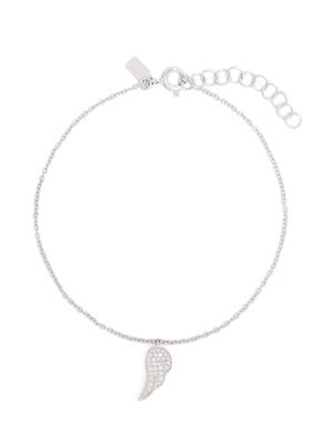 Ef Collection 14kt white gold Angel Wing diamond bracelet - Silver