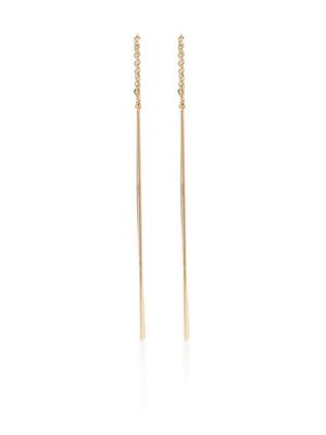 Ef Collection 14kt yellow gold Bar Threader drop earrings