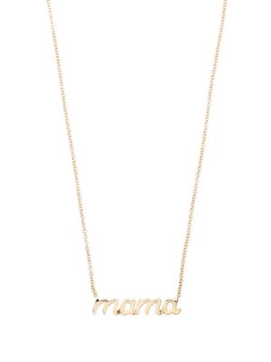 Ef Collection 14kt yellow gold Script Mama pendant necklace