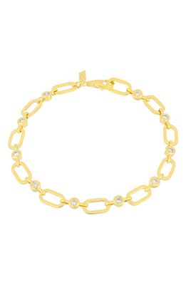 EF Collection Bezel Diamond Station Bracelet in 14K Yellow Gold