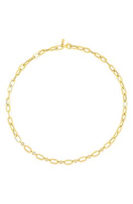 EF Collection Bezel Diamond Station Necklace in 14K Yellow Gold