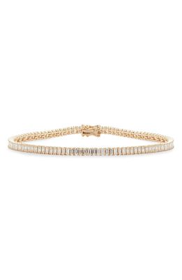 EF Collection Diamond Baguette Eternity Bracelet in Yellow Gold