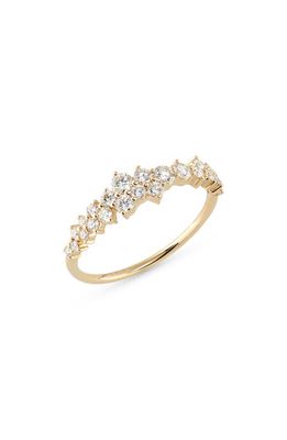 EF Collection Diamond Cluster Ring in Yellow Gold