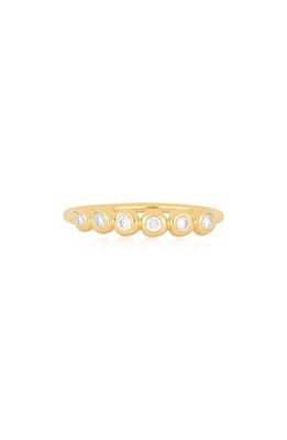 EF Collection Pillow Diamond Bezel Ring in 14K Yellow Gold