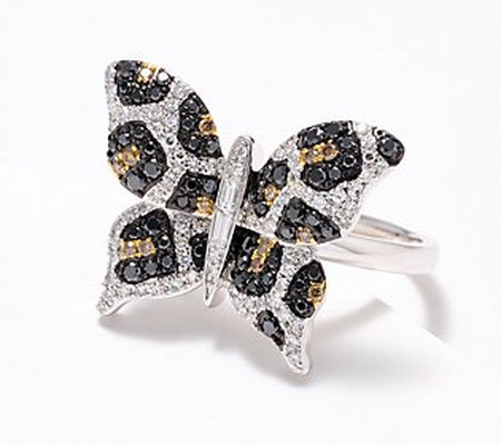 Effy Spotted Butterfly Diamond Ring, 14K Gold